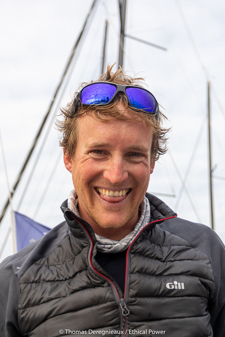 Conrad Colman still smiling at the arrival of stage 3 of the Solitaire 2019 © Thomas Deregnieaux