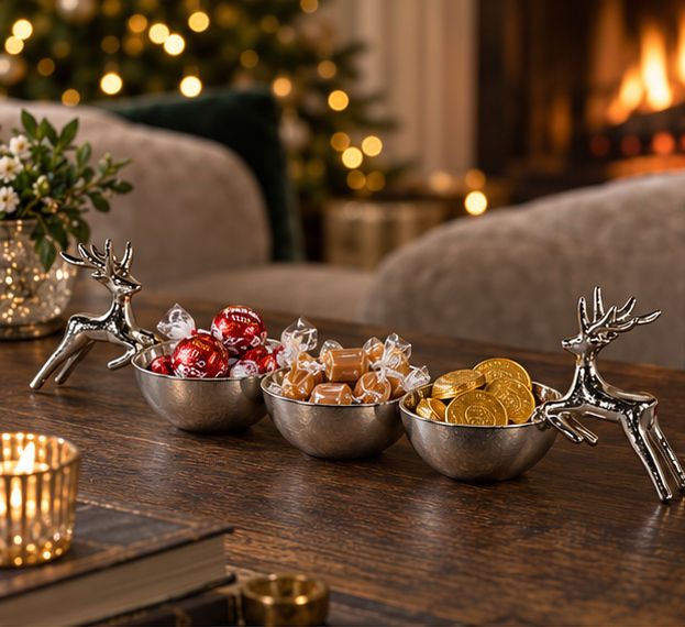 Trio Reindeer Dishes