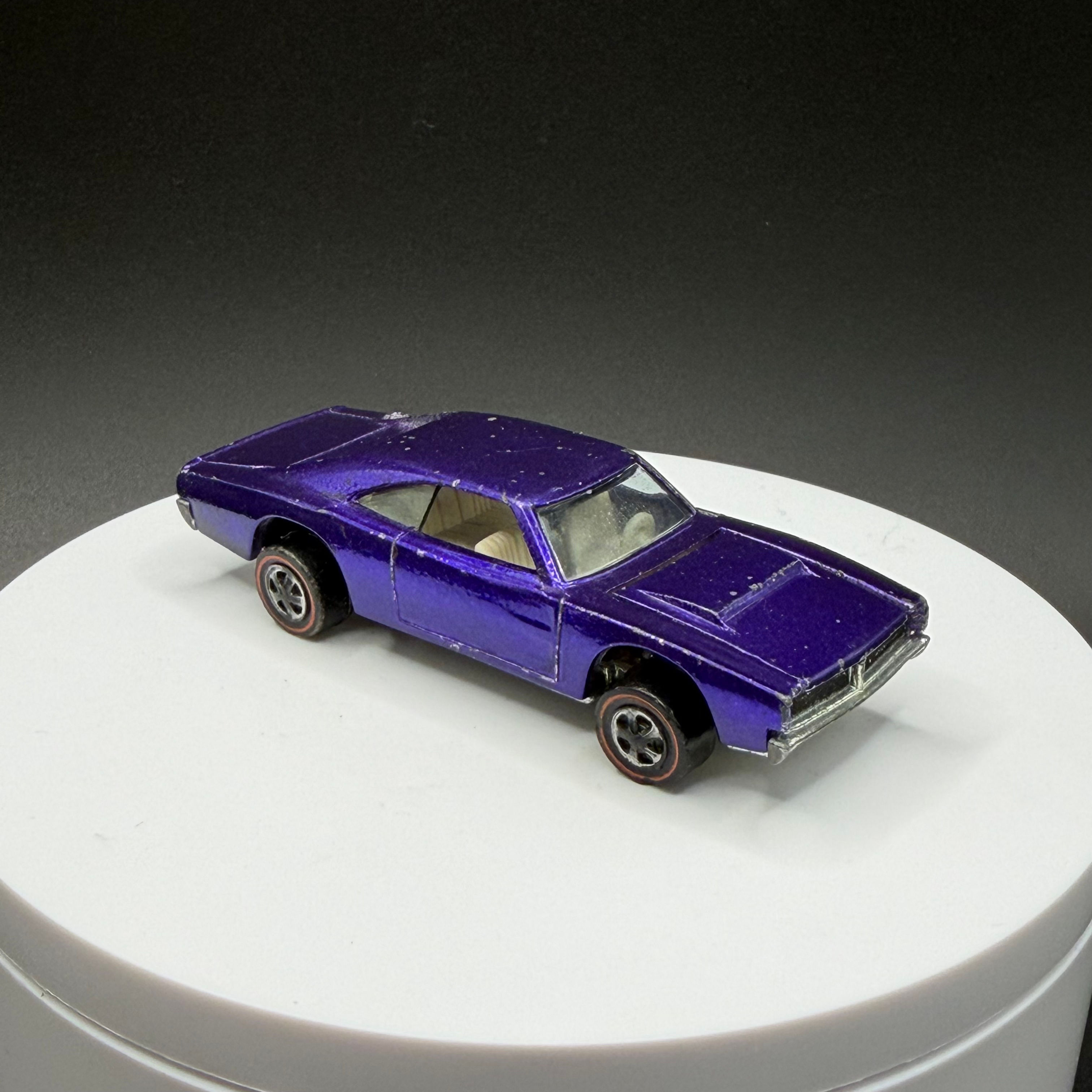 1969 Hot Wheels Redline Custom Charger Purple - US Base