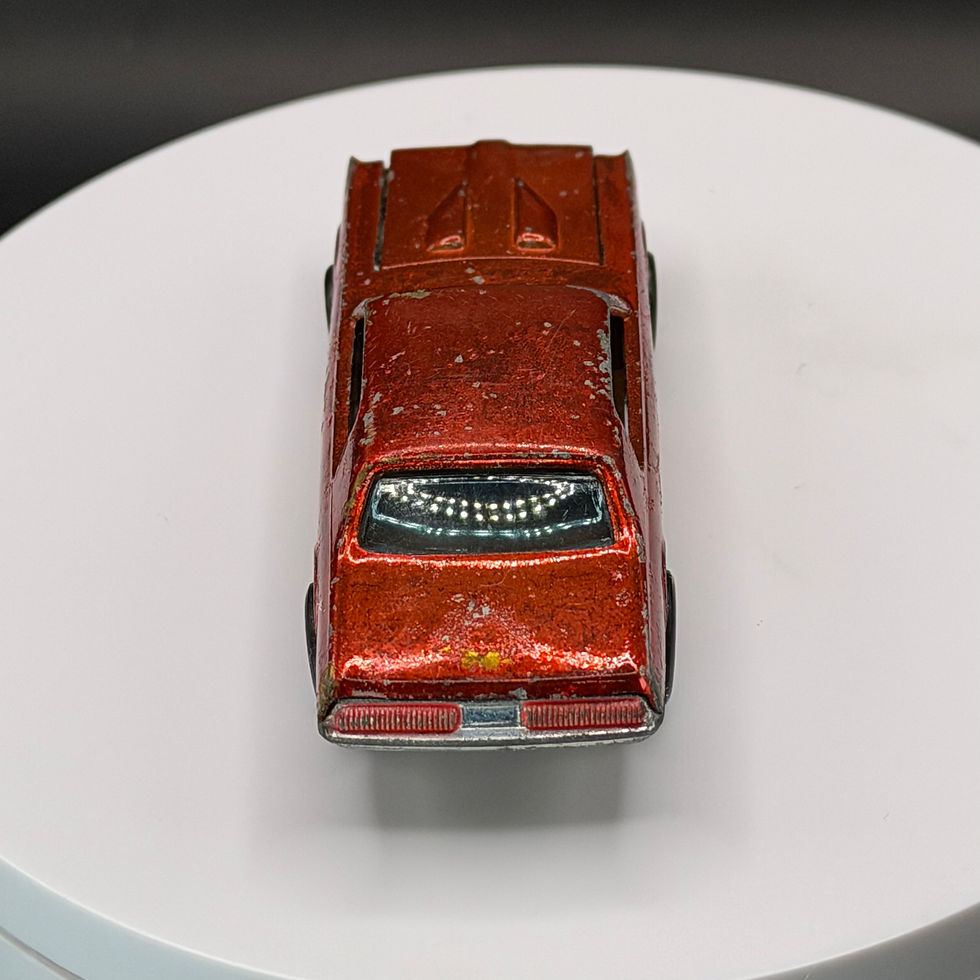 Thumbnail: 1968 Hot Wheels Redline Custom Cougar Orange - Painted Tooth, Hong Kong Base