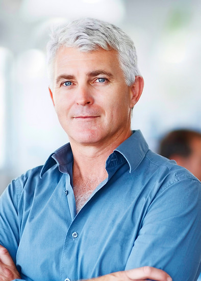 Man with Blue Polo Shirt