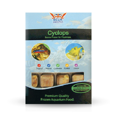 BCUK FROZEN FISH FOOD CYCLOPS 100GM PREMIUM QUALITY Discount Aquatics