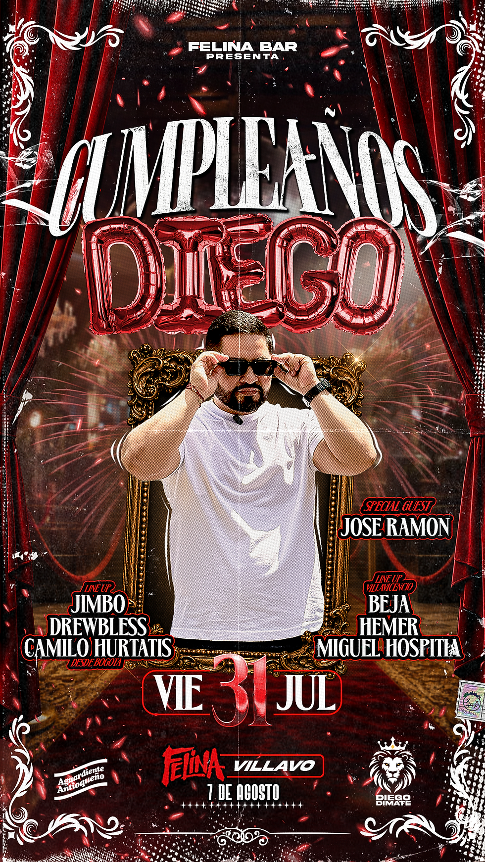 🎂🔥 VIERNES 31 – CUMPLEAÑOS DIEGO