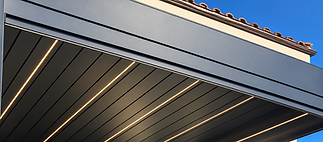 Modern Pergola Eave with Warm Lighting.png