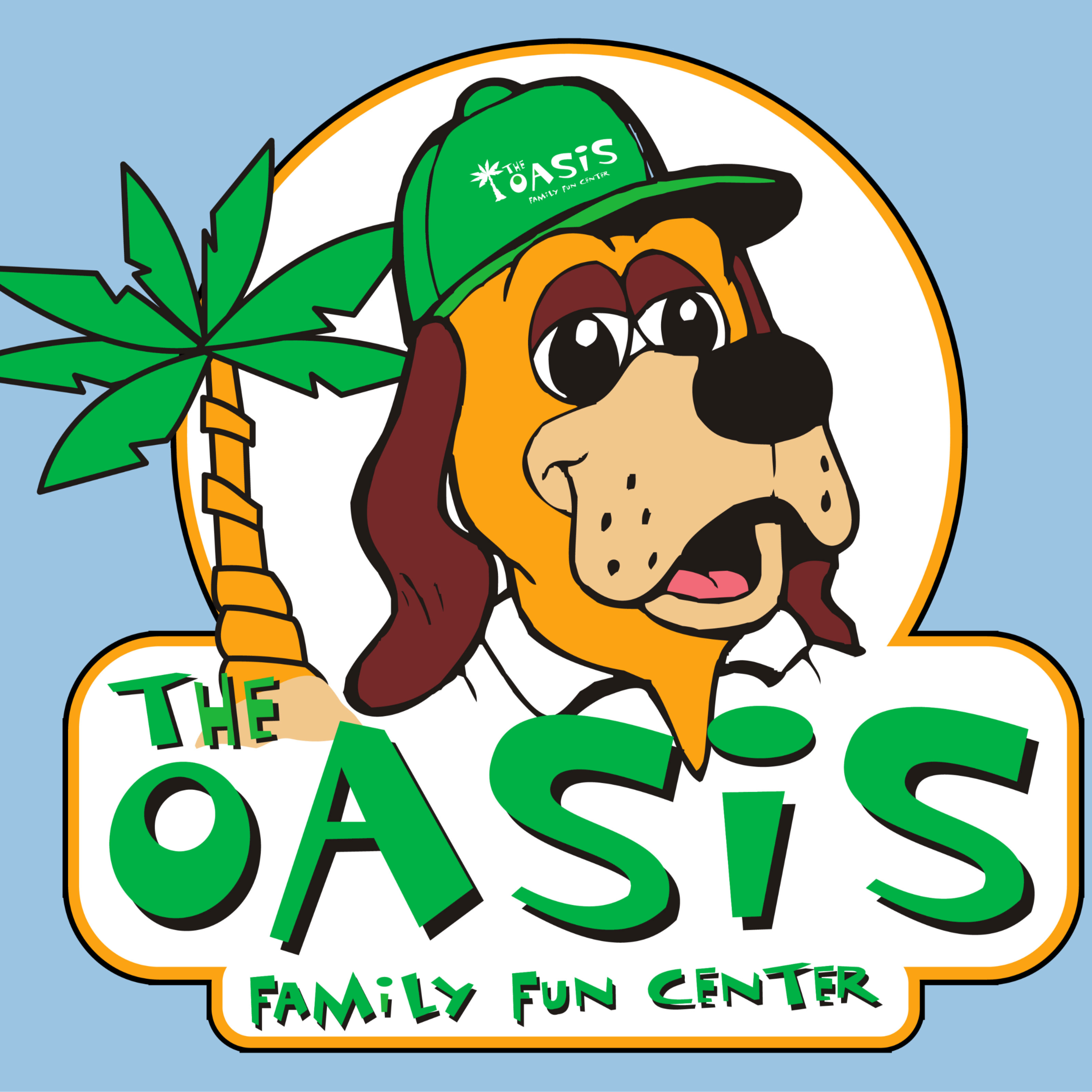 The Oasis Family Fun Center logo