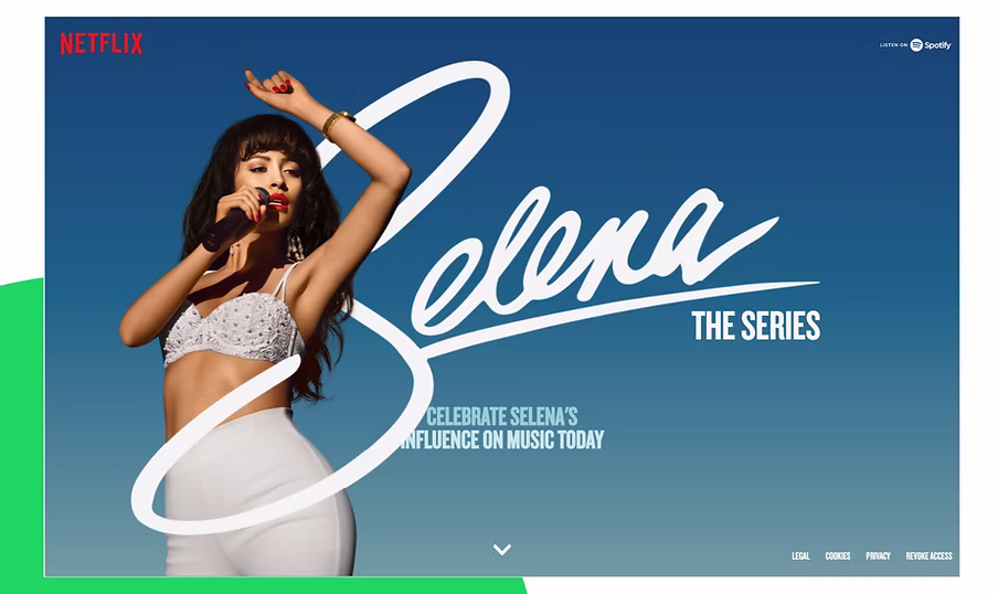 Selena, The Series site
