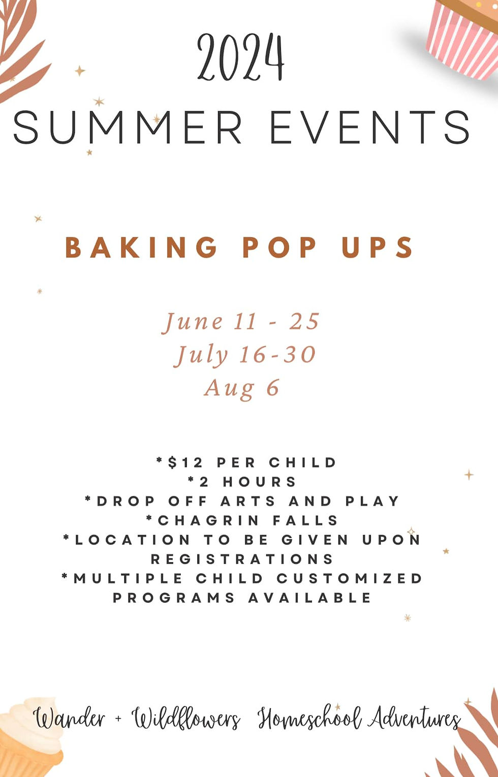 Wander & Wildflowers Summer Art & Play Thursdays