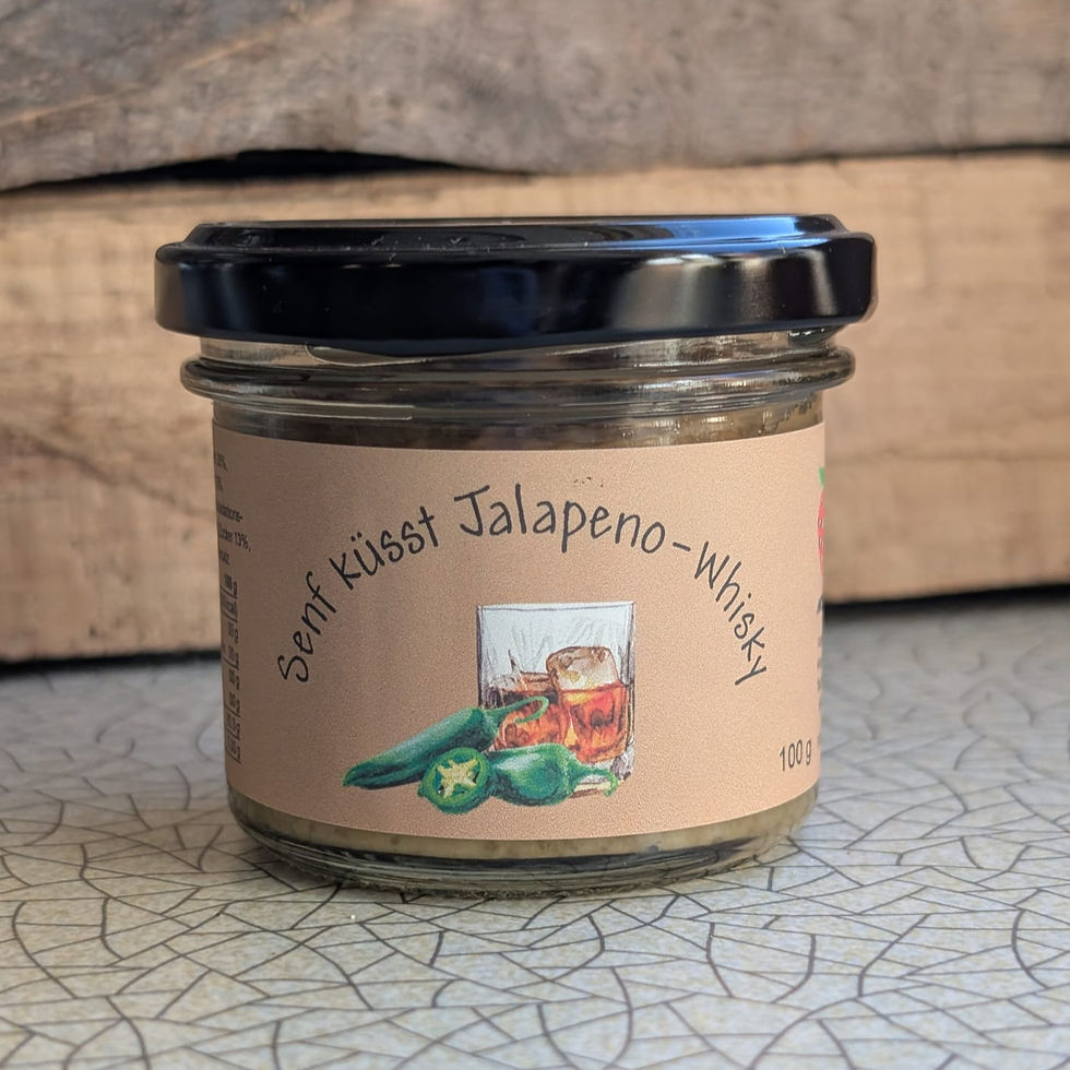 Senf küsst Jalapeno-Whisky