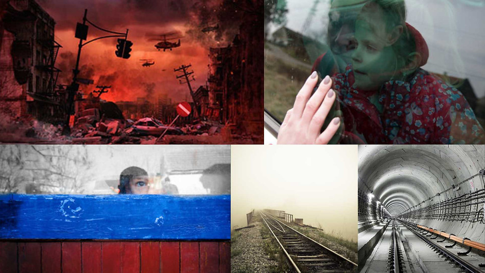 Children experience war and flee from Ukraine
