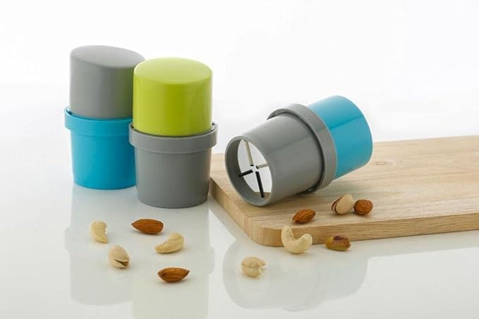 Thumbnail: Dry Fruit Cutter Slicer(1pc)+Stainless Steel Garlic Press Crusher(1pc)