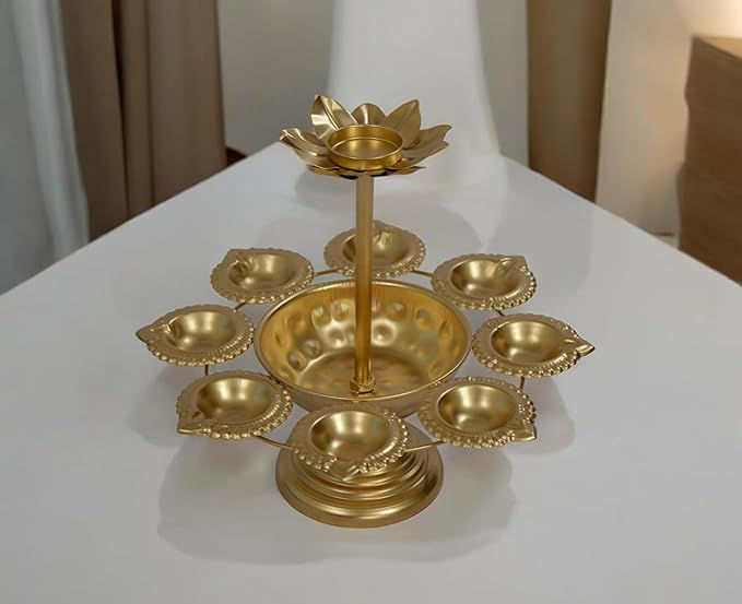 Thumbnail: Flower-Shaped Diya & Urli