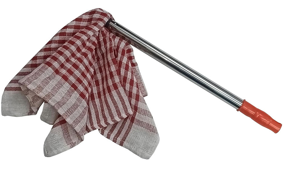 Thumbnail: Hand Duster with Plastic Handle and Reusable Cloth for Dusting and Cleaning