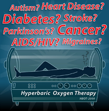 hyperbaric oxygen therapy for autism, heart disease, diabetes, stroke, parkinsons, cancer, aids/hiv, migraines