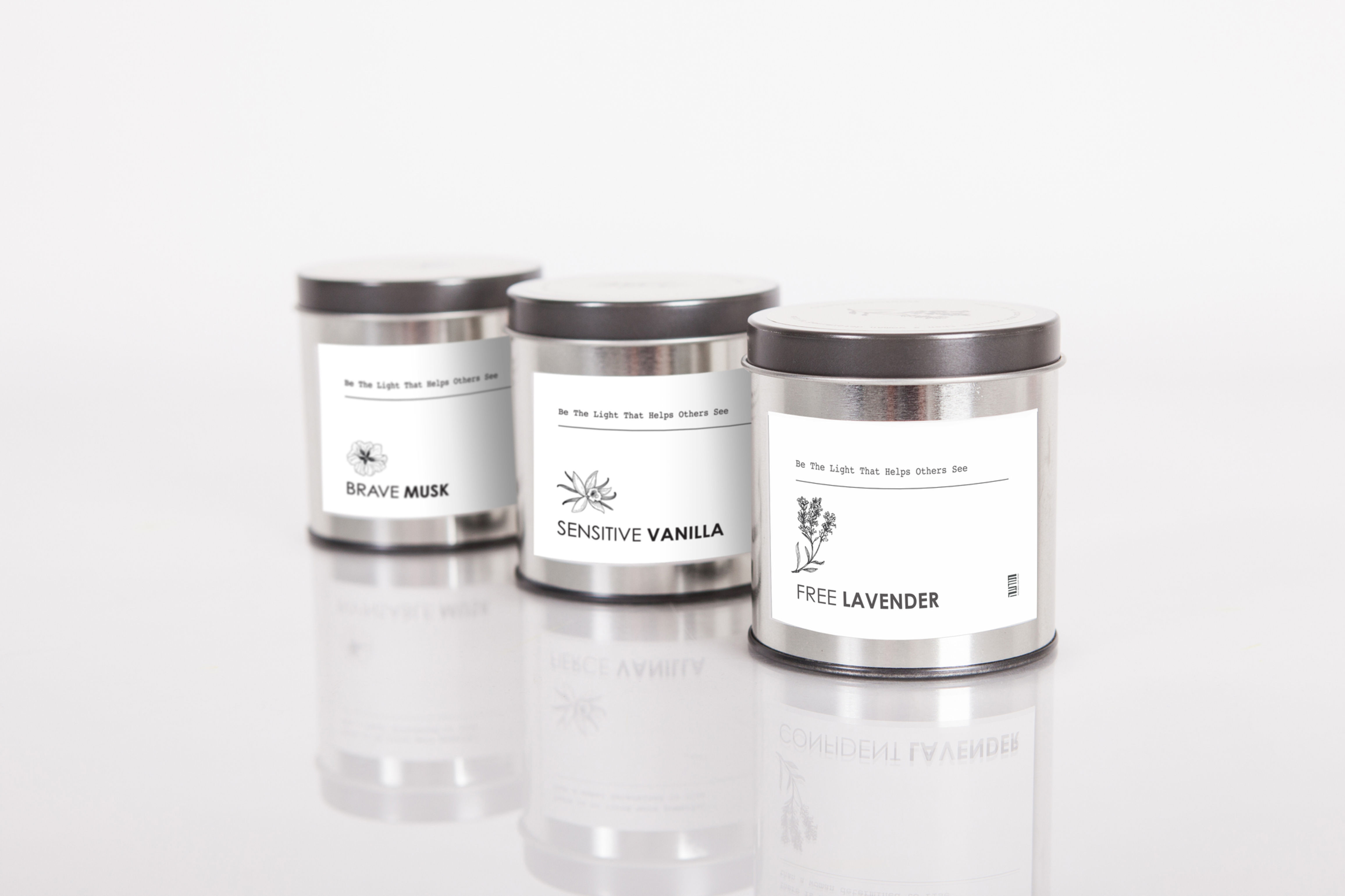 BE THE LIGHT שלישית נרות מאירים וריחנים