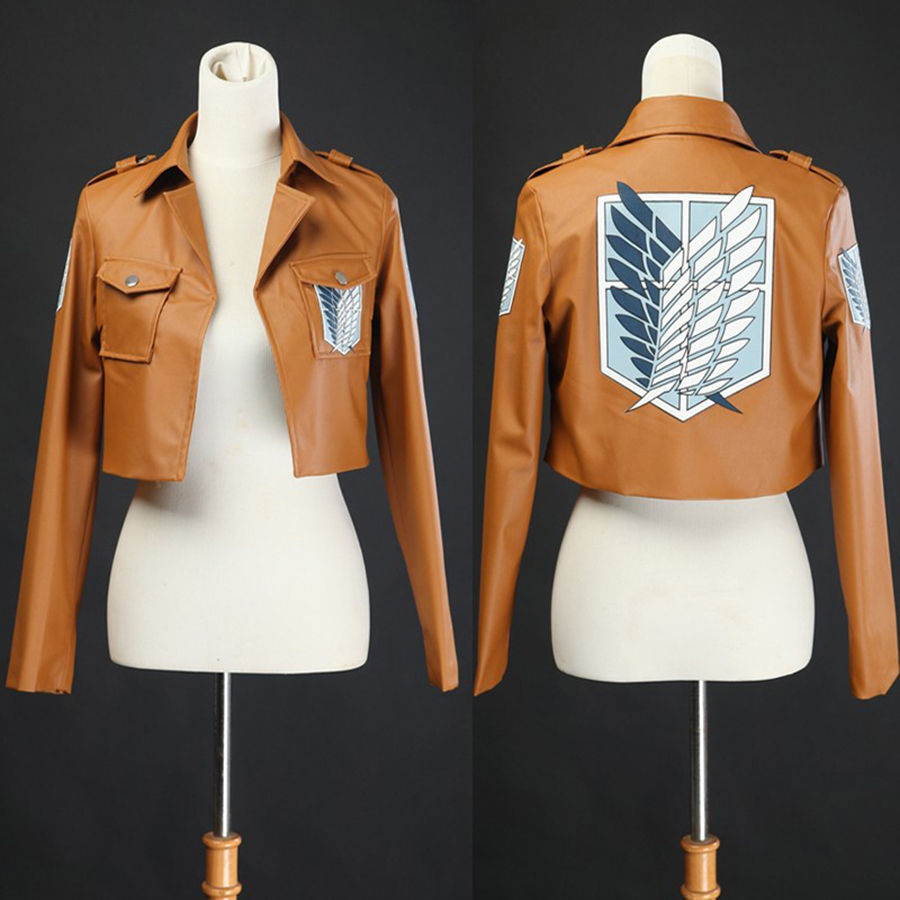 Miniatura: Attack on Titan Inspired Leather Jacket - Eren Cosplay Style