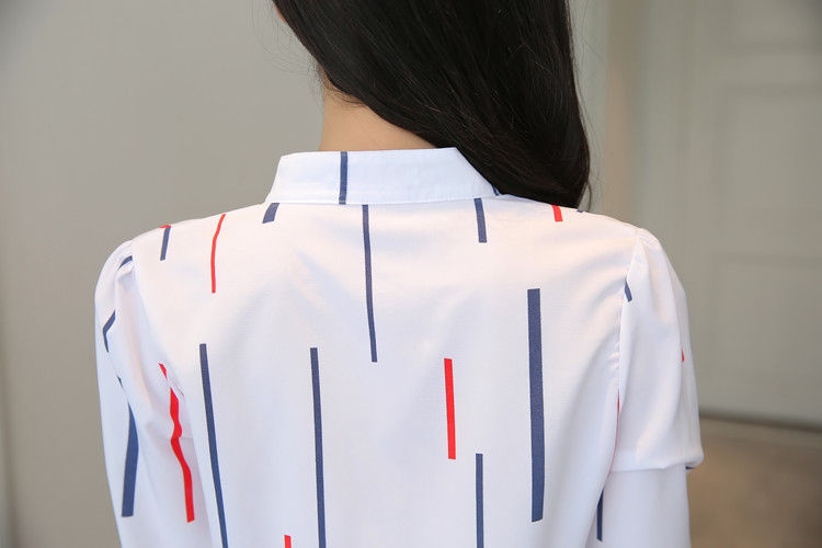 Miniatura: Women’s Striped Long Sleeve Blouse – Office Casual Shirt