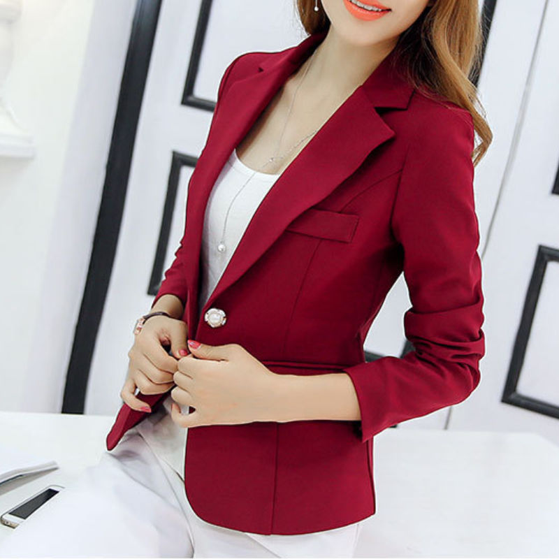 Miniatura: Women's Elegant Tailored Blazer – Smart Office Jacket