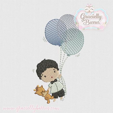 Matriz de Bordado Menino GB014