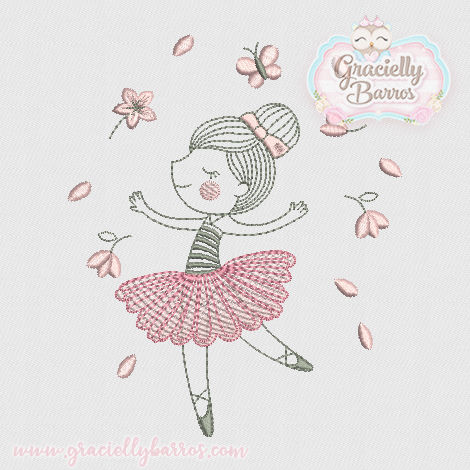 Matriz de Bordado Bailarina GB018