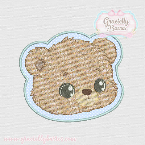 Matriz de Bordado Urso GB084 - TAG