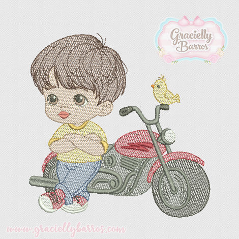 Matriz de Bordado Menino GB041