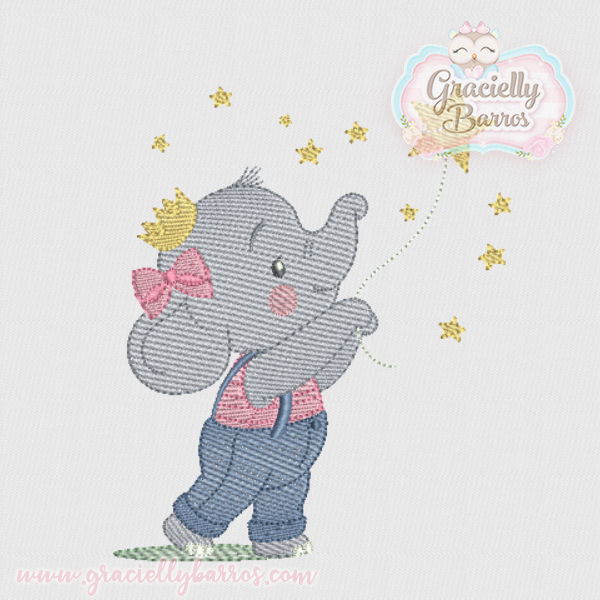 Matriz de Bordado Elefante GB013
