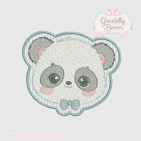Matriz de Bordado Urso Panda GB022 TAG