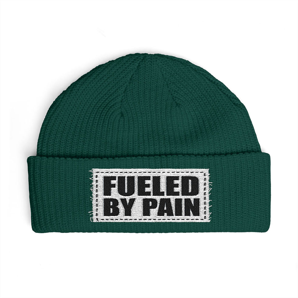 Thumbnail: Fueled By Pain Cuff Beanie - Knit Winter Hat