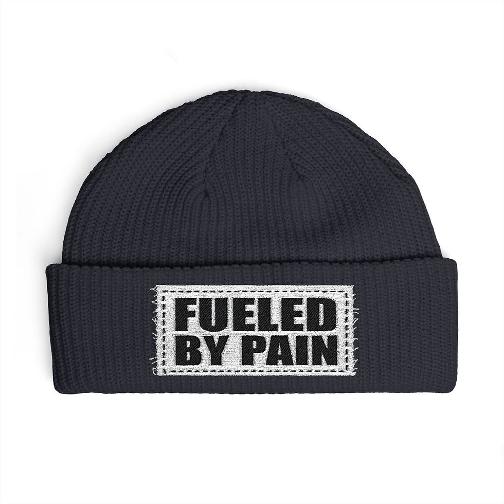 Thumbnail: Fueled By Pain Cuff Beanie - Knit Winter Hat