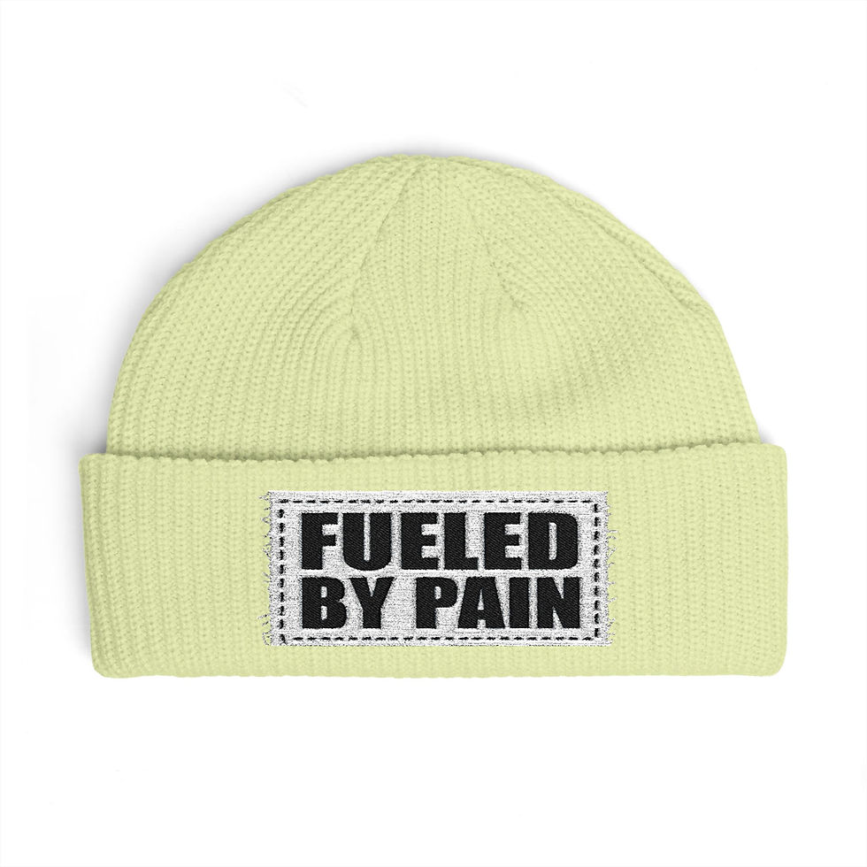 Thumbnail: Fueled By Pain Cuff Beanie - Knit Winter Hat