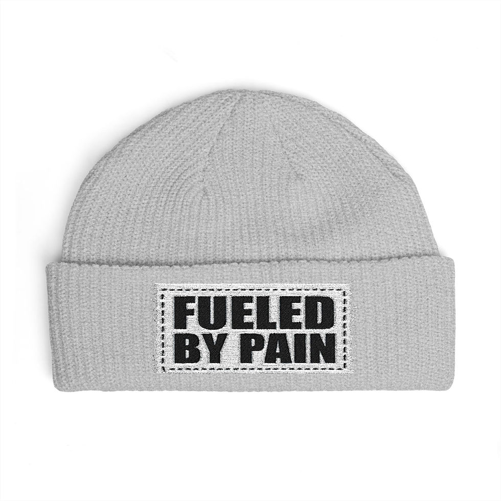 Thumbnail: Fueled By Pain Cuff Beanie - Knit Winter Hat