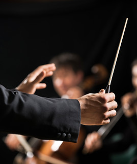 Orchestra Conductor on Stage