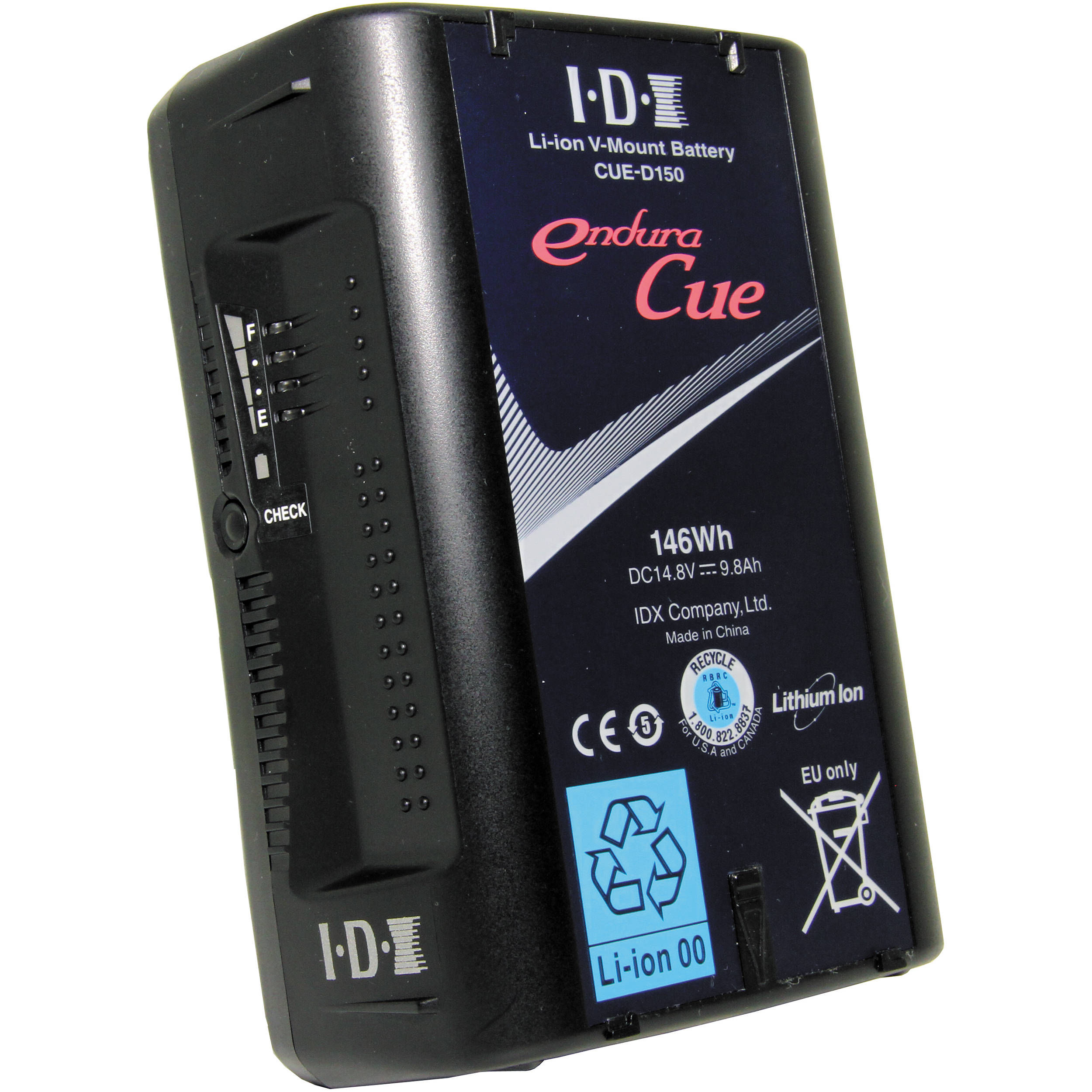 V-Mount IDX Endura Cue 145w/h Battery