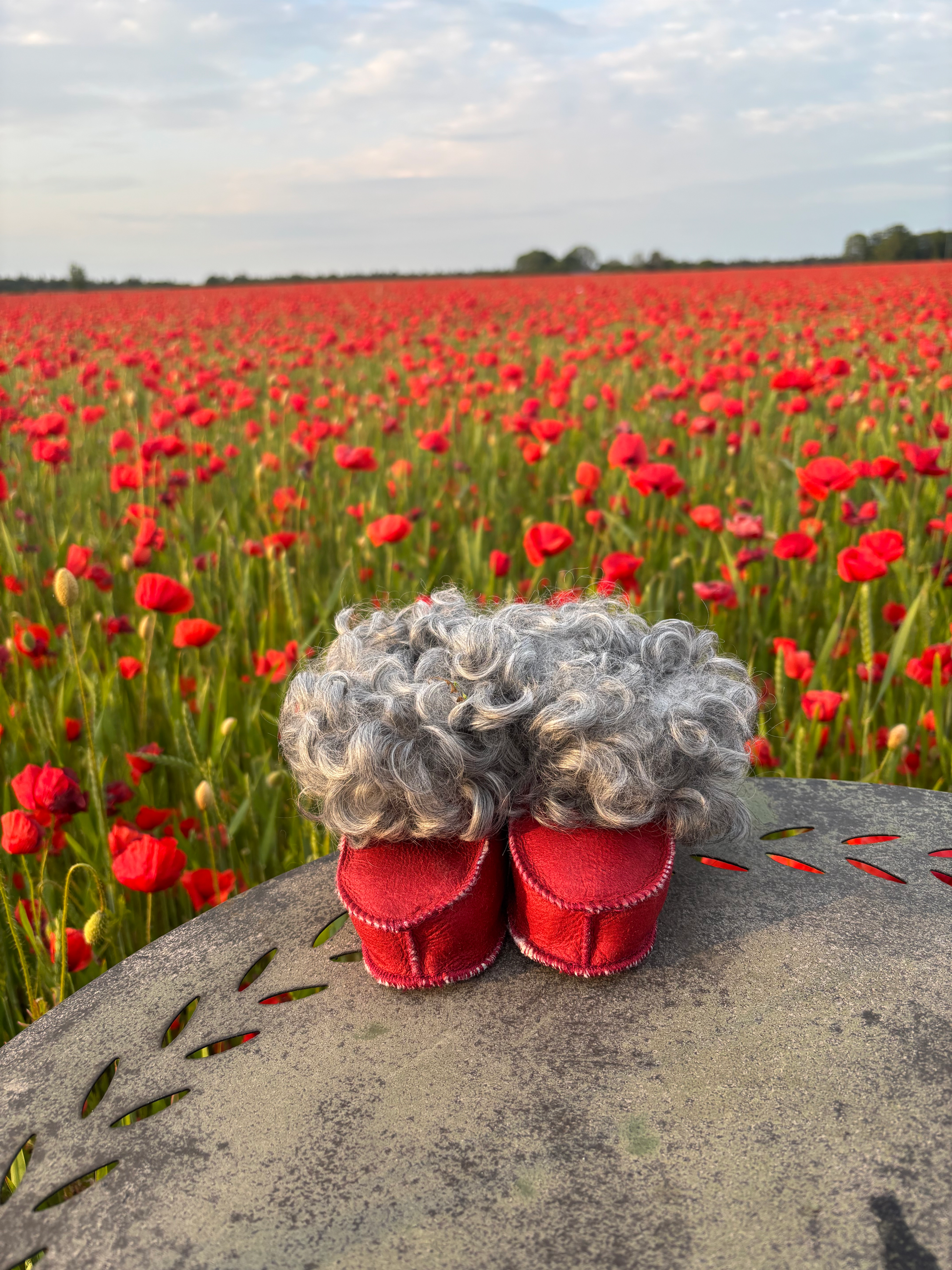 Lammskinnstofflor - Barn (strl 23-27)