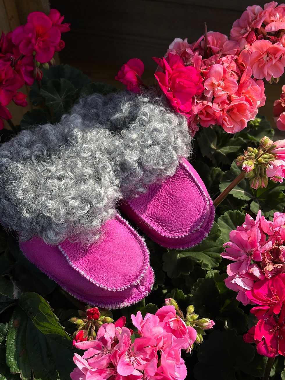 Miniatyrbild: Lammskinnstofflor - Barn (strl 28-35)