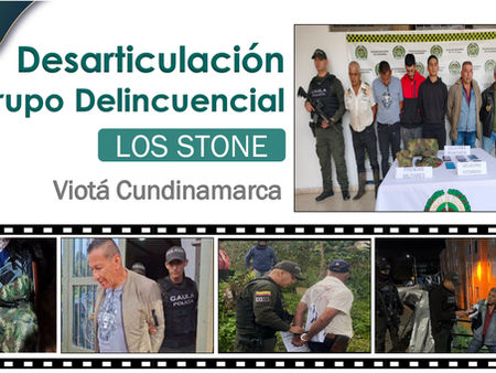 Policía de Cundinamarca desarticula banda criminal "Los Stones": 6 capturados en el operativo.