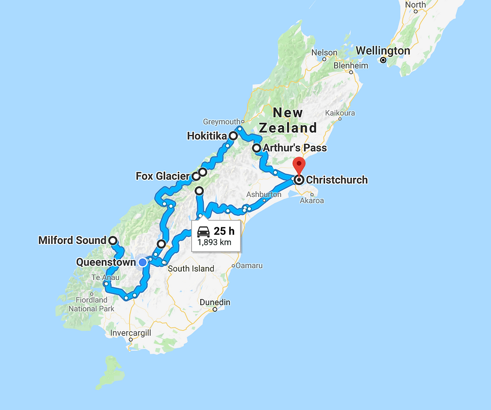 New Zealand South Island 10 Day Road Trip
