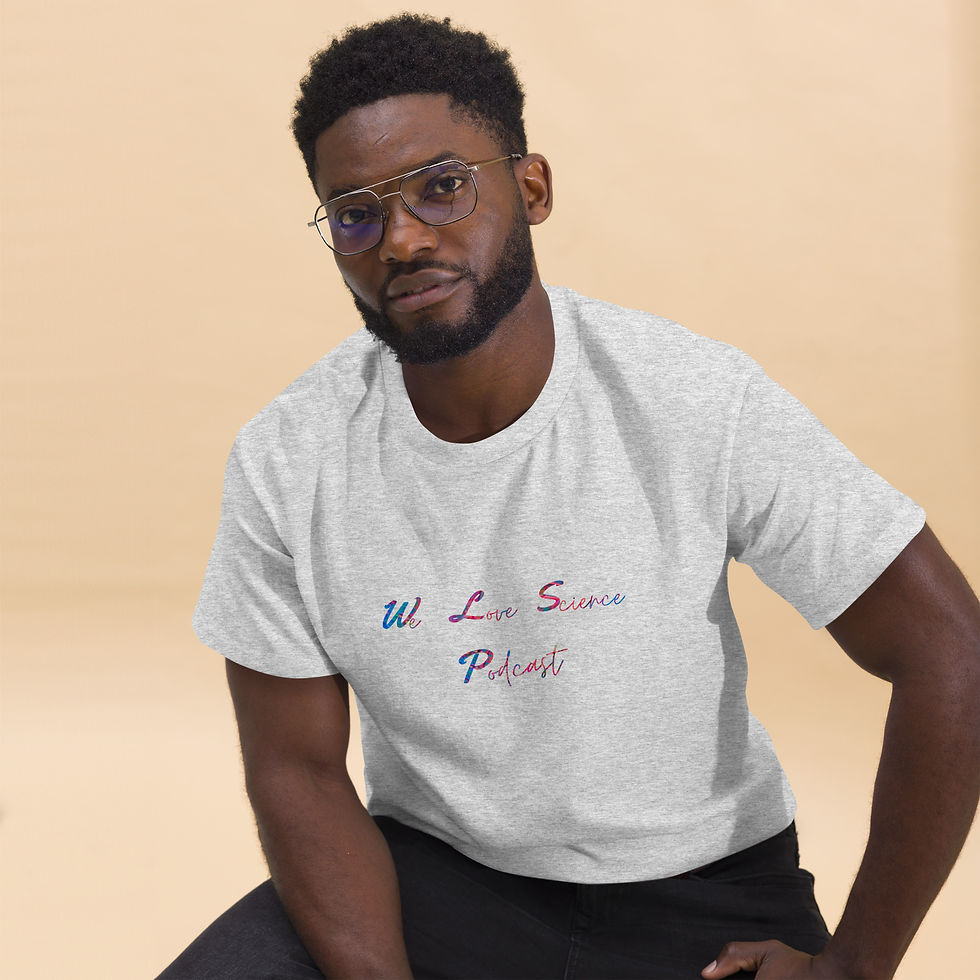 Thumbnail: We Love Science Podcast, OFFICIAL PODCAST TEE