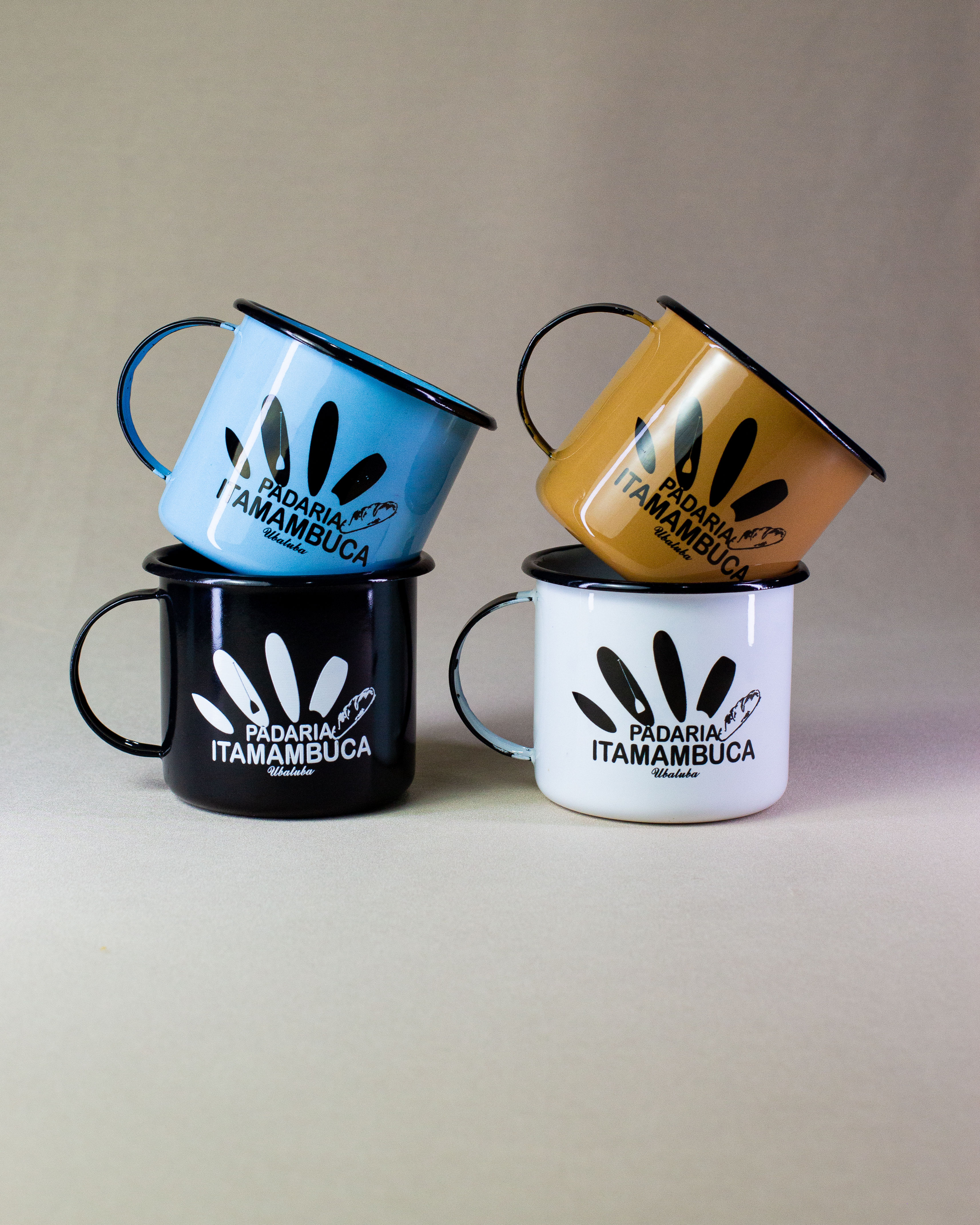 Caneca Esmaltada - Padaria Itamambuca