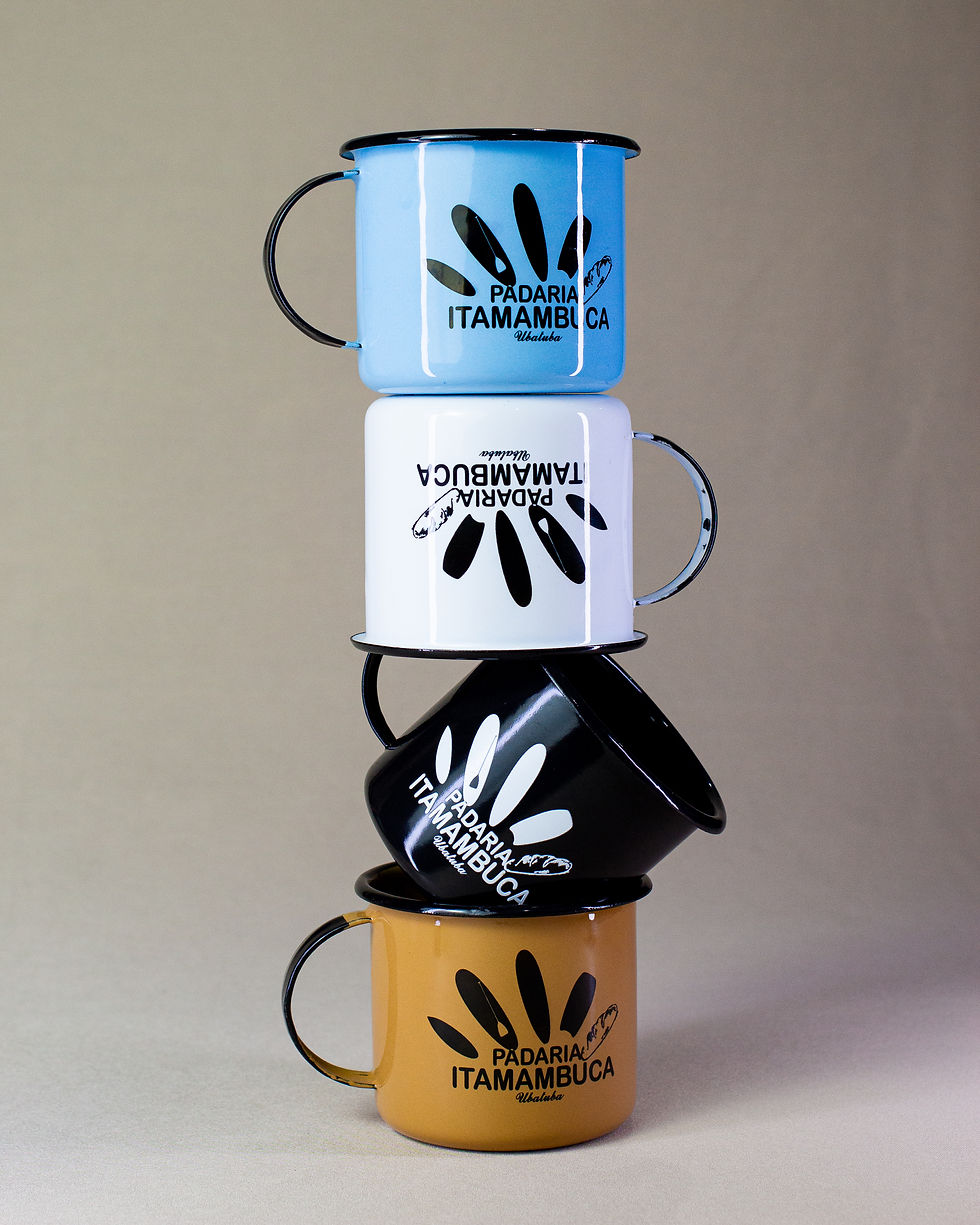 Miniatura: Caneca Esmaltada - Padaria Itamambuca
