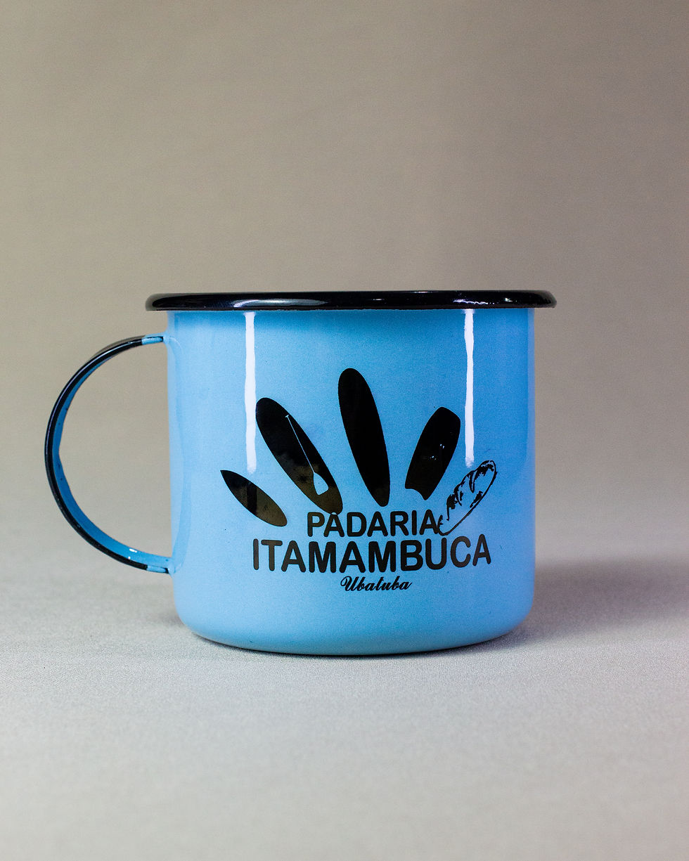 Miniatura: Caneca Esmaltada - Padaria Itamambuca