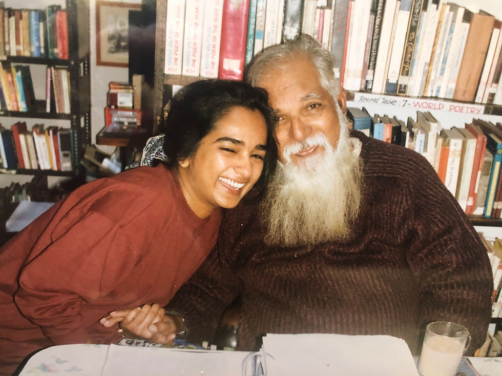 Gayathri Narayanan with Guru Nitya Chaitanya Yati