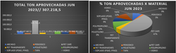 TOTAL TON Y % JUNIO 2023