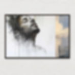 Portrait painting of a man with closed eyes Asiya-Kessel Art Gallery