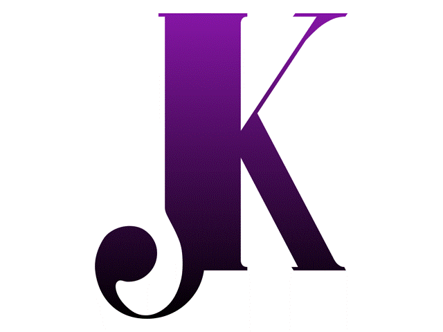 JK company logo with purple initials on a white background
