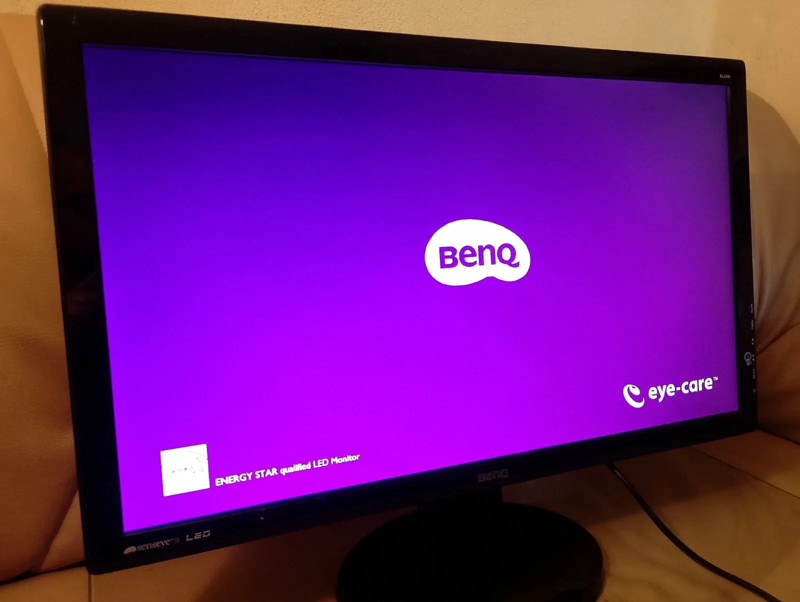 24-inch Benq GL2450T 1920 x 1080 LED HDMi / VGA / DVI inputsMonitor Black - Used