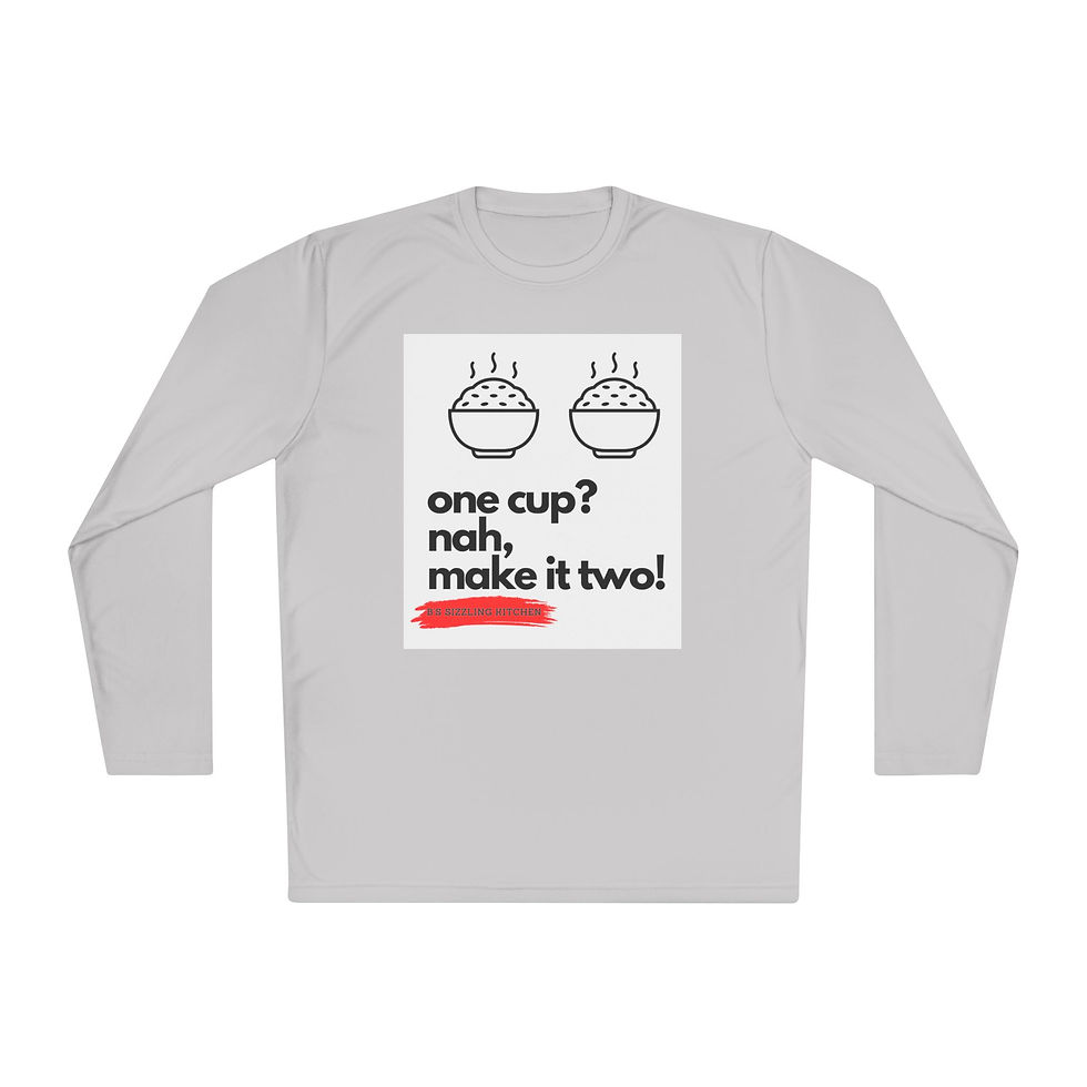 Thumbnail: Funny 'One Cup? Nah, Make It Two!' Unisex Lightweight Long Sleeve Tee
