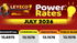 POWER RATES FOR THE MONTH OF JULY 2026