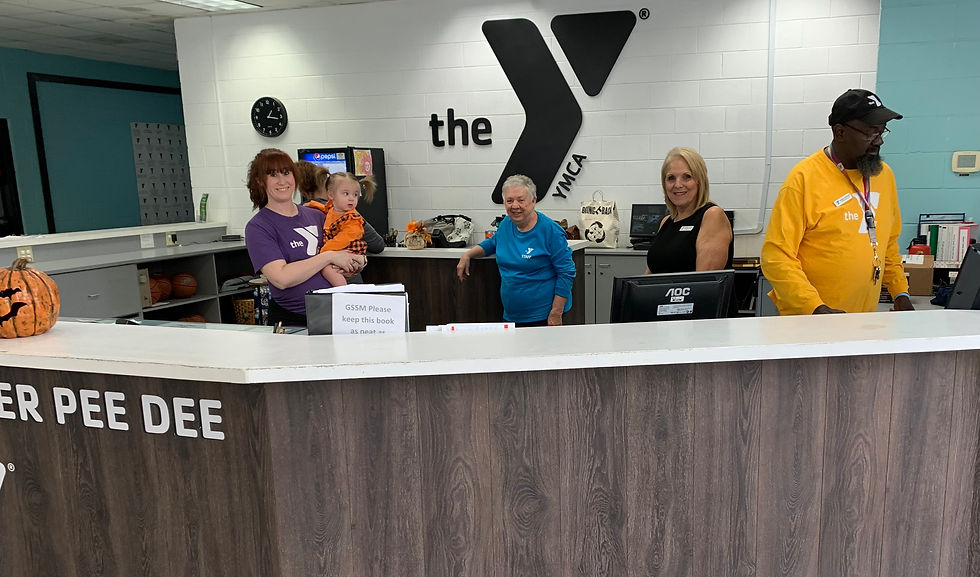 KAREN RHYNE ENJOYS BEING AT THE CENTER OF FITNESS, FUN AND FRIENDSHIP AT THE HARTSVILLE Y
