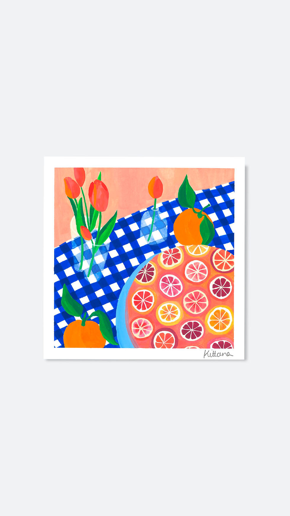 Tulipes et tartes à l'orange sanguine